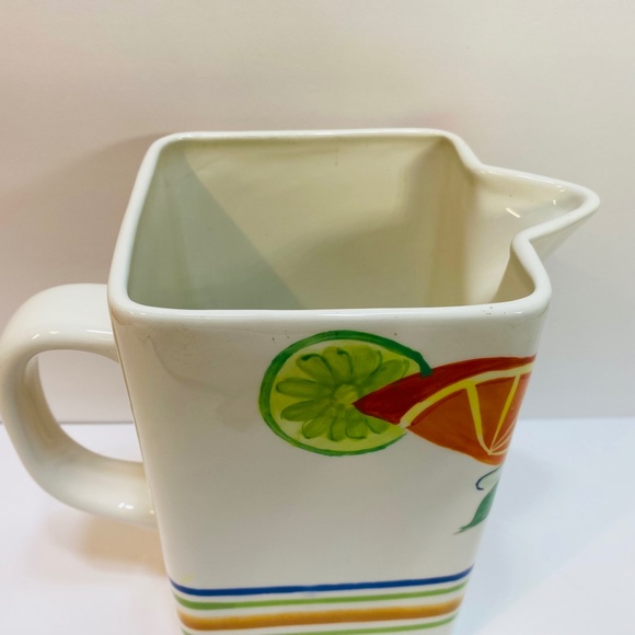 Very Rare AMBIANCE COLLECTION BY NANETTE VACHER Marigot Juice Pitcher EUC - Picture 5 of 11
